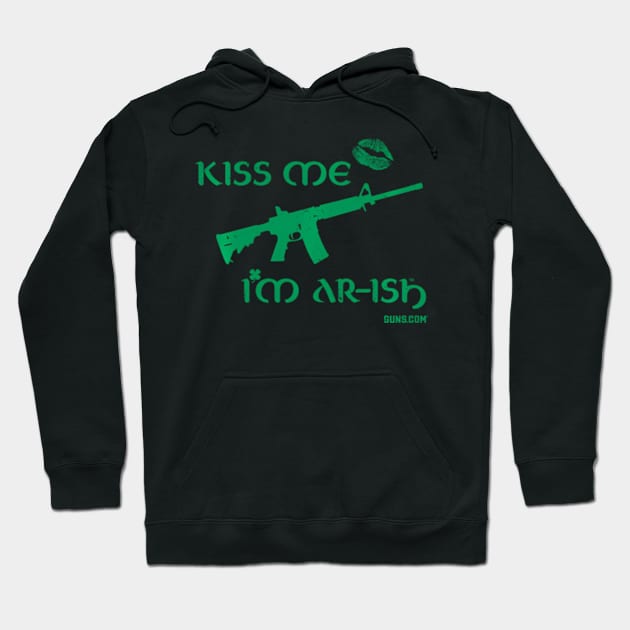 Green Kiss Me I'M Ar-Ish - St. Patrick'S Day Hoodie by Ro Go Dan